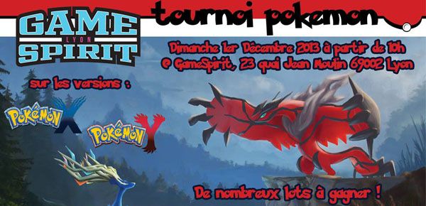 Affiche Tournoi Pokemon X Y @ GameSpirit
