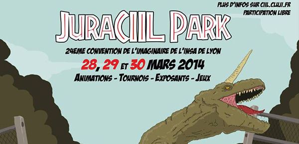 Affiche JuraCIIL Park - 24e convention de l'Imaginaire de l'INSA