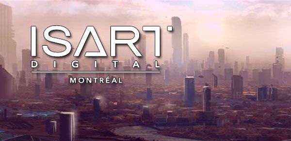 Affiche Partir étudier le jeu vidéo ou l'animation 3D/FX à Montréal avec Isart Digital Montreal