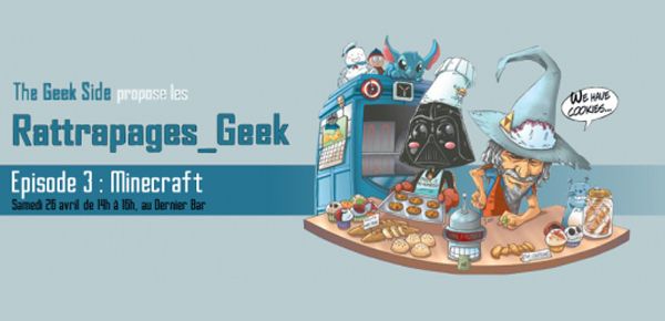 Affiche Rattrapages Geek - Minecraft au Dernier Bar avant la Fin du Monde