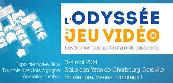 Affiche L'Odyssée du Jeu Vidéo à Cherbourg