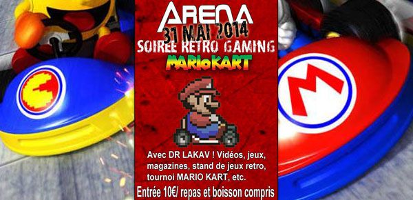 Affiche Soirée Retro Gaming Mario Kart