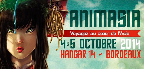 Affiche Animasia 10ème édition du festival dédié aux cultures asiatiques