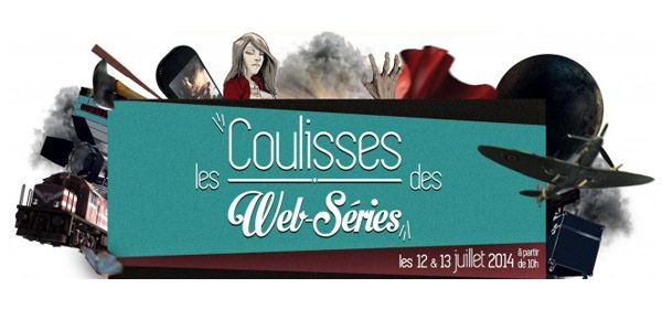 Affiche Coulisses web-séries à la Cité des sciences parrainé par Davy Mourier