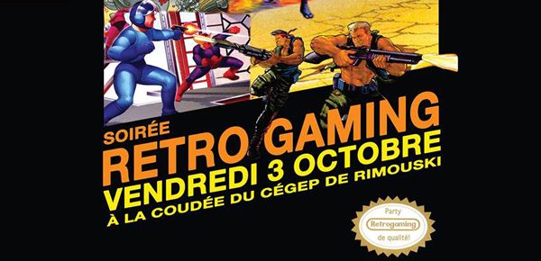 Affiche Soirée Retro Gaming deuxième édition
