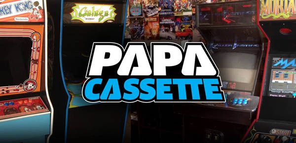 Affiche Soirée Retrogaming Papa Cassette - tournoi Galaga