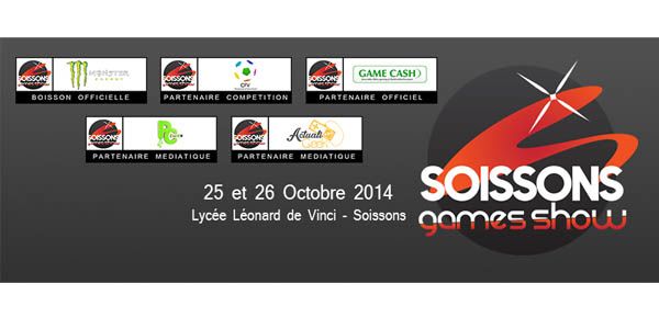 Affiche Soissons Games Show - premier salon dédié au jeu vidéo