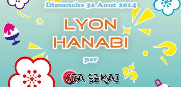 Affiche Lyon Hanabi - Kermesse Japonaise
