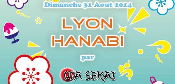 Affiche Lyon Hanabi - Kermesse Japonaise Affiche Lyon Hanabi - Kermesse Japonaise