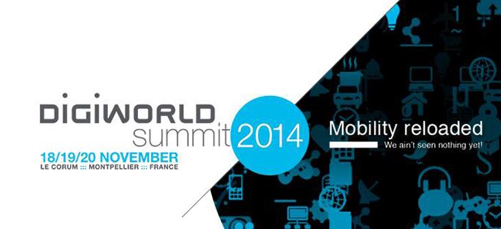 Affiche DigiWorld Summit 2014 - 36ème édition Mobility Reloaded