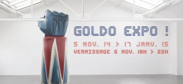 Affiche Goldo Expo - une exposition dédiée à Goldorak