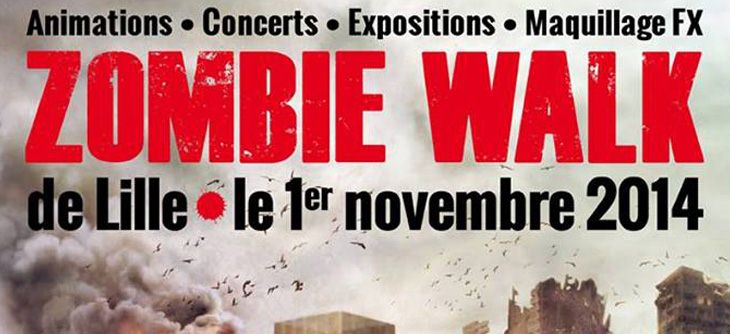 Affiche Zombie Walk Lille 2014 (annulé par la mairie de Lille)