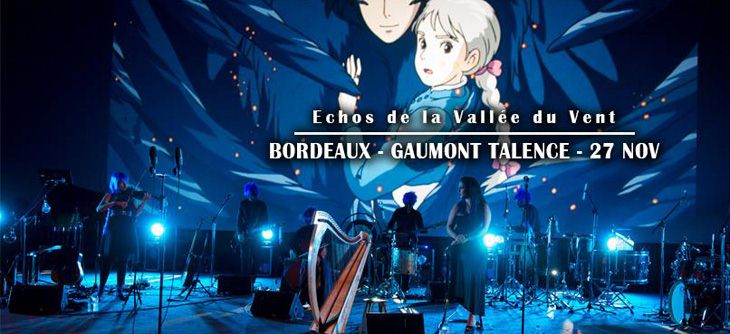 Affiche Echos de la Vallée du Vent à Bordeaux - Concert Hommage aux films d'Hayao Miyazaki