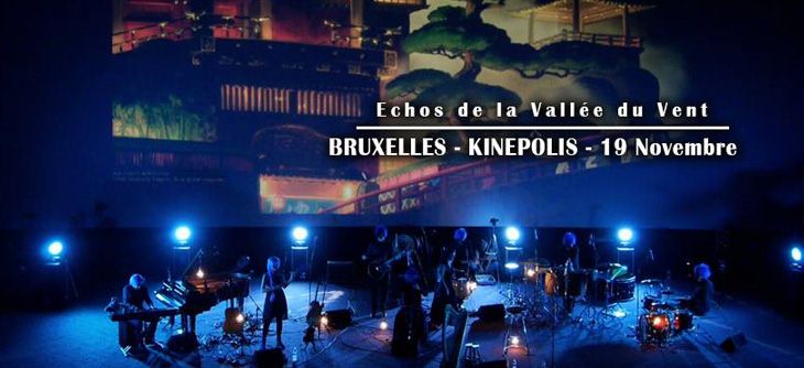 Affiche Echos de la Vallée du Vent à Bruxelles - Concert Hommage aux films d'Hayao Miyazaki