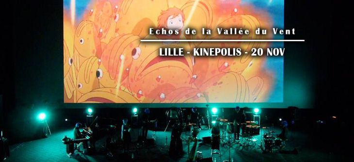 Affiche Echos de la Vallée du Vent à Lille - Concert Hommage aux films d'Hayao Miyazaki