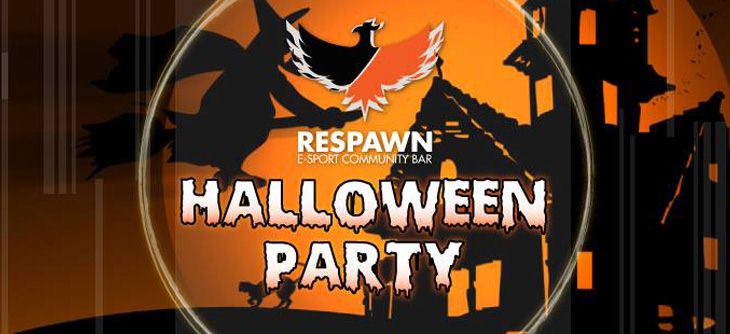 Affiche Soirée Halloween Party au Respawn Barcraft Lyon