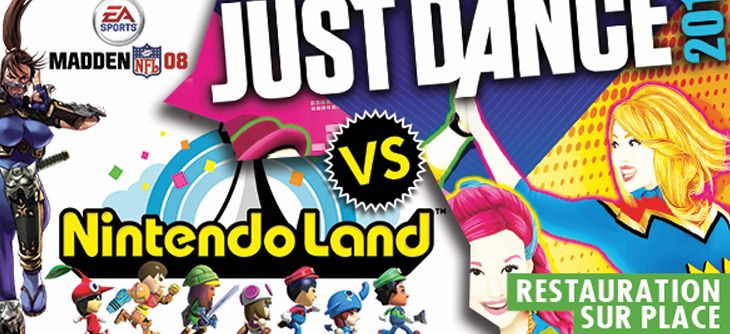 Affiche Lundi Bloggame - Nintendo Land VS Just Dance 15