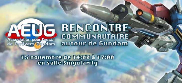 Affiche Rencontre communautaire Gundam