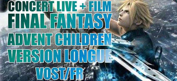 Affiche Cinéma Final Fantasy VII Advent Children + Concert Projet JENOVA