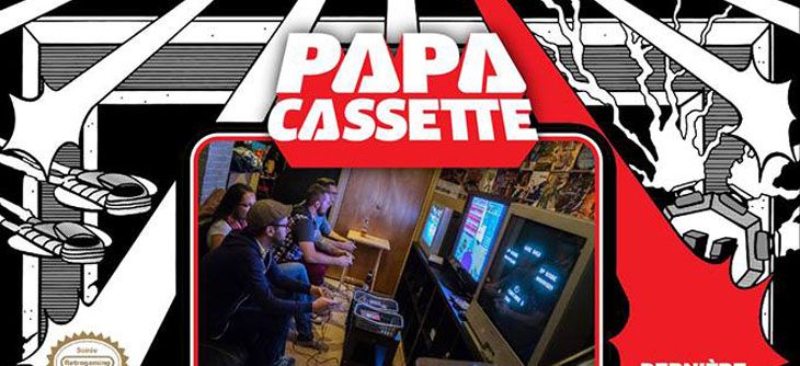 Affiche Soirée Retrogaming de Papa Cassette