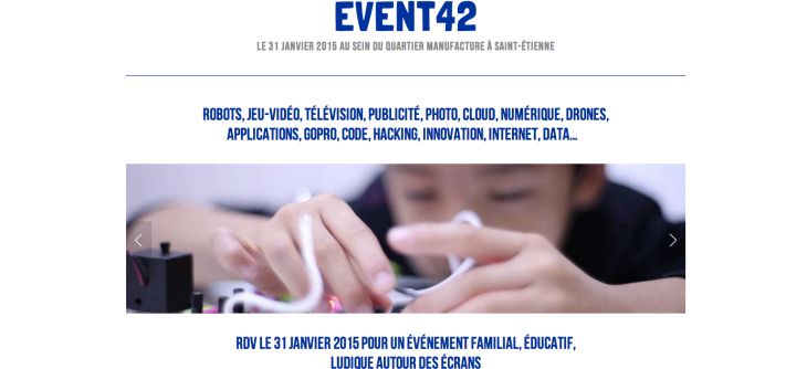 Affiche Event 42 - événement familial et éducatif autour des écrans