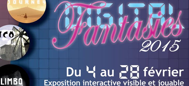 Affiche Digital Fantasies - exposition interactive et jouable
