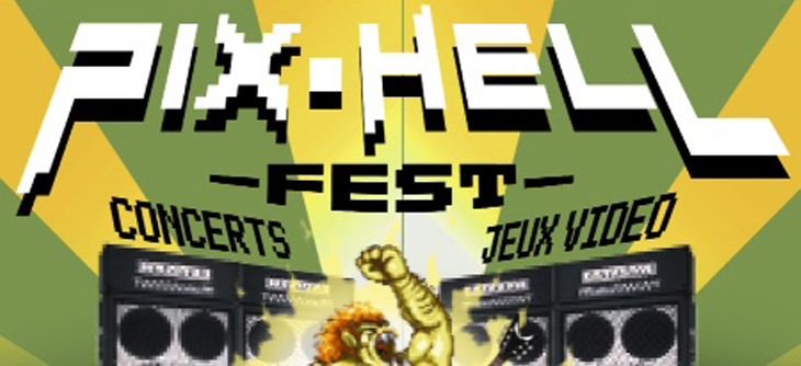 Affiche Pix Hell Fest - retro gaming et concerts gratuits
