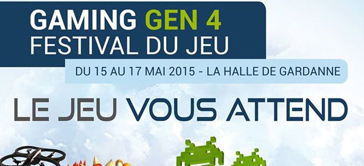 Affiche Gaming Gen 4 - Festival du Jeu Affiche Gaming Gen 4 - Festival du Jeu