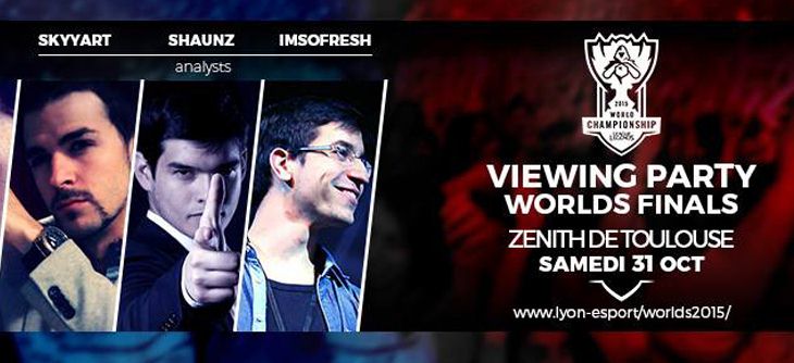 Affiche League of Legends Worlds Finals au Zénith de Toulouse Affiche League of Legends Worlds Finals au Zénith de Toulouse
