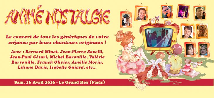 Affiche Animé Nostalgie - génériques de votre enfance