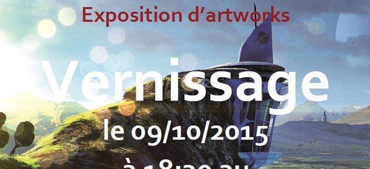 Affiche Exposition d'Artworks de jeux vidéo