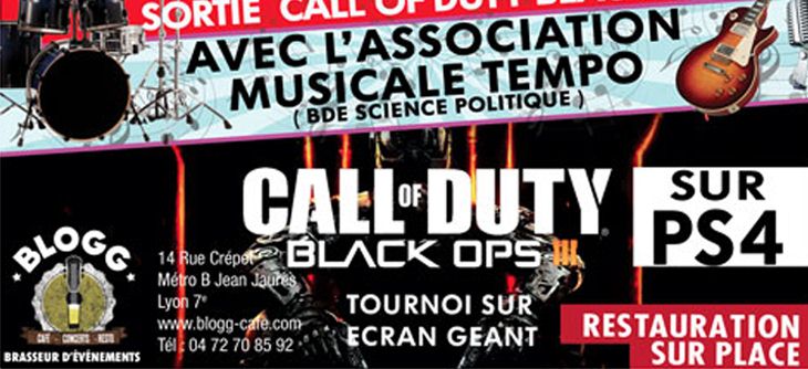 Affiche Call of Duty Black Ops 3 au Blogg