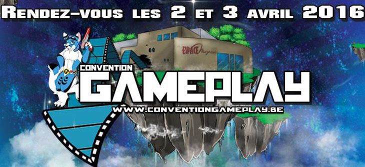 Affiche Gameplay Convention 2016 - 5ème édition du salon du jeu vidéo