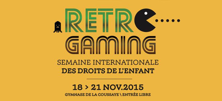 Affiche Rétro Gaming - Semaine internationale des droits de l'enfant
