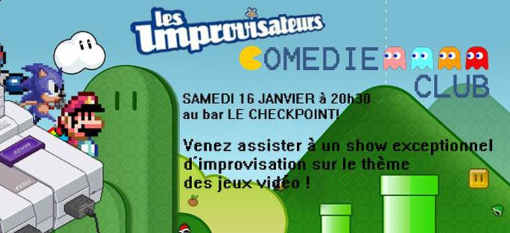 Affiche Improvisation autour du thème du Jeu Vidéo