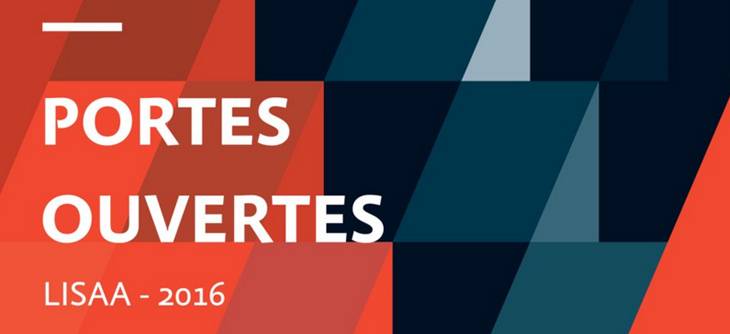 Affiche Journées portes ouvertes LISAA Paris, école de l'animation et du jeu vidéo