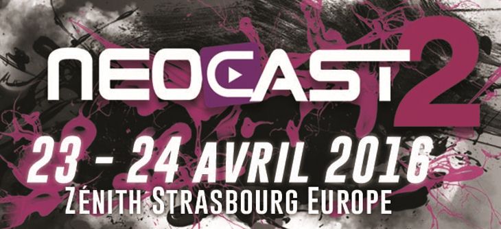 Affiche NeoCast 2016 - deuxième édition du rendez-vous annuel des vidéastes et de leurs fans