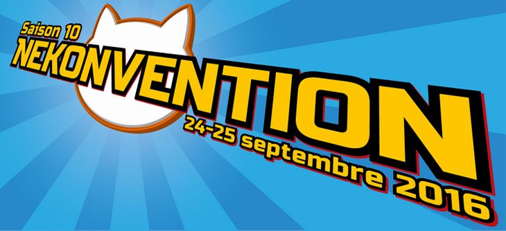 Affiche Nekonvention 2016 - 10ème édition de la convention manga et jeux vidéo