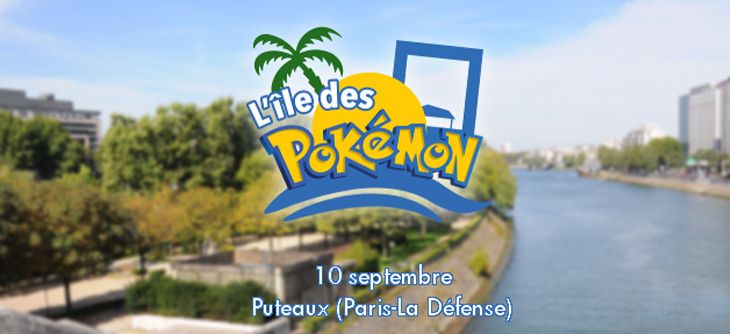 Affiche L'île des Pokémon - plus grand évènement Pokémon en France
