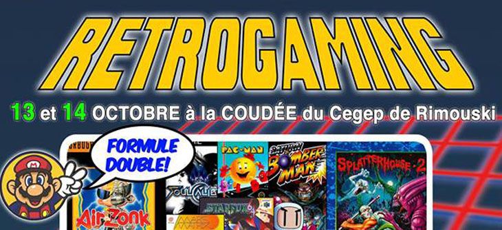 Affiche Soirée retrogaming formule double