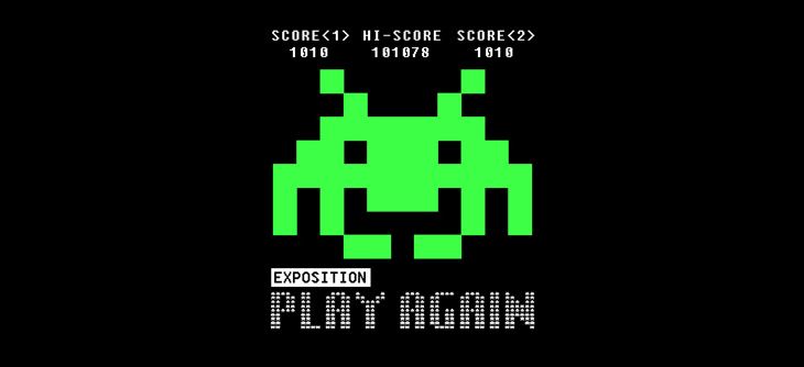 Affiche Exposition Play Again Affiche Exposition Play Again
