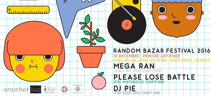 Affiche Random Bazar Festival 2016 - Chiptune