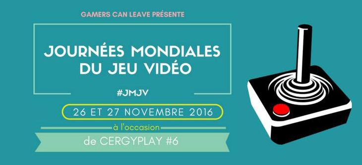 Affiche Cergy Play - Journées Mondiales Du Jeu Vidéo