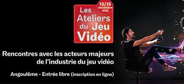 Affiche  Les Ateliers du Jeu Vidéo - 3 jours de conférences