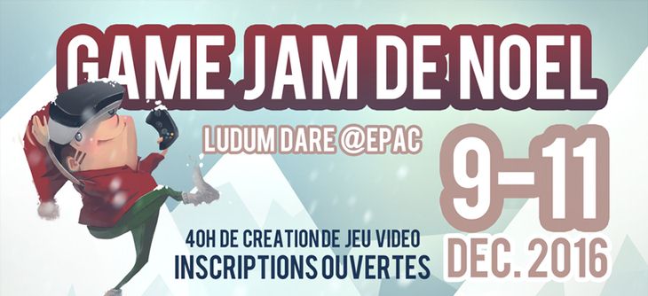 Affiche Game Jam de Noel Affiche Game Jam de Noel