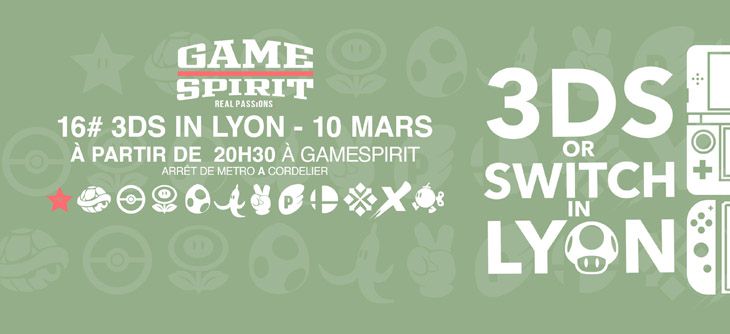 Affiche 3DS or Switch in Lyon - seizième édition
