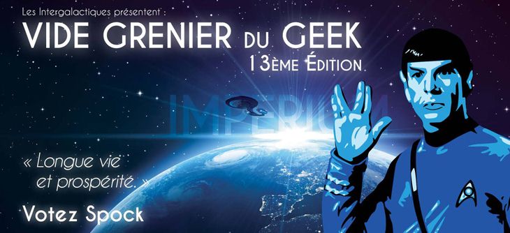 Affiche 13ème Vide Grenier du Geek à Lyon - édition printemps 2017