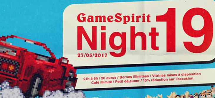 Affiche Night GameSpirit #19 - Bornes d'arcade et flipper en illimité