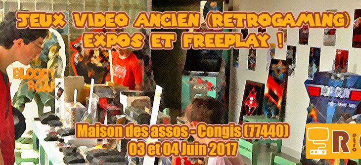 Affiche Retro-Gaming : Expo et Freeplay by RGC