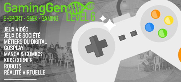 Affiche Gaming Gen 2017 - sixième édition du Festival du Jeu de Gardanne